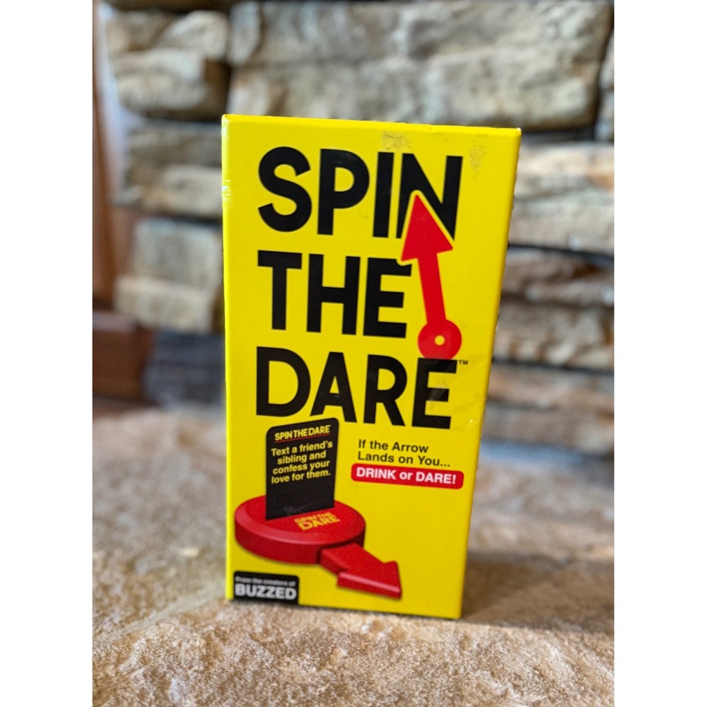 Spin The Dare Adult Party Game by Buzzed Drinking Game 250 Cards Spinner 21+